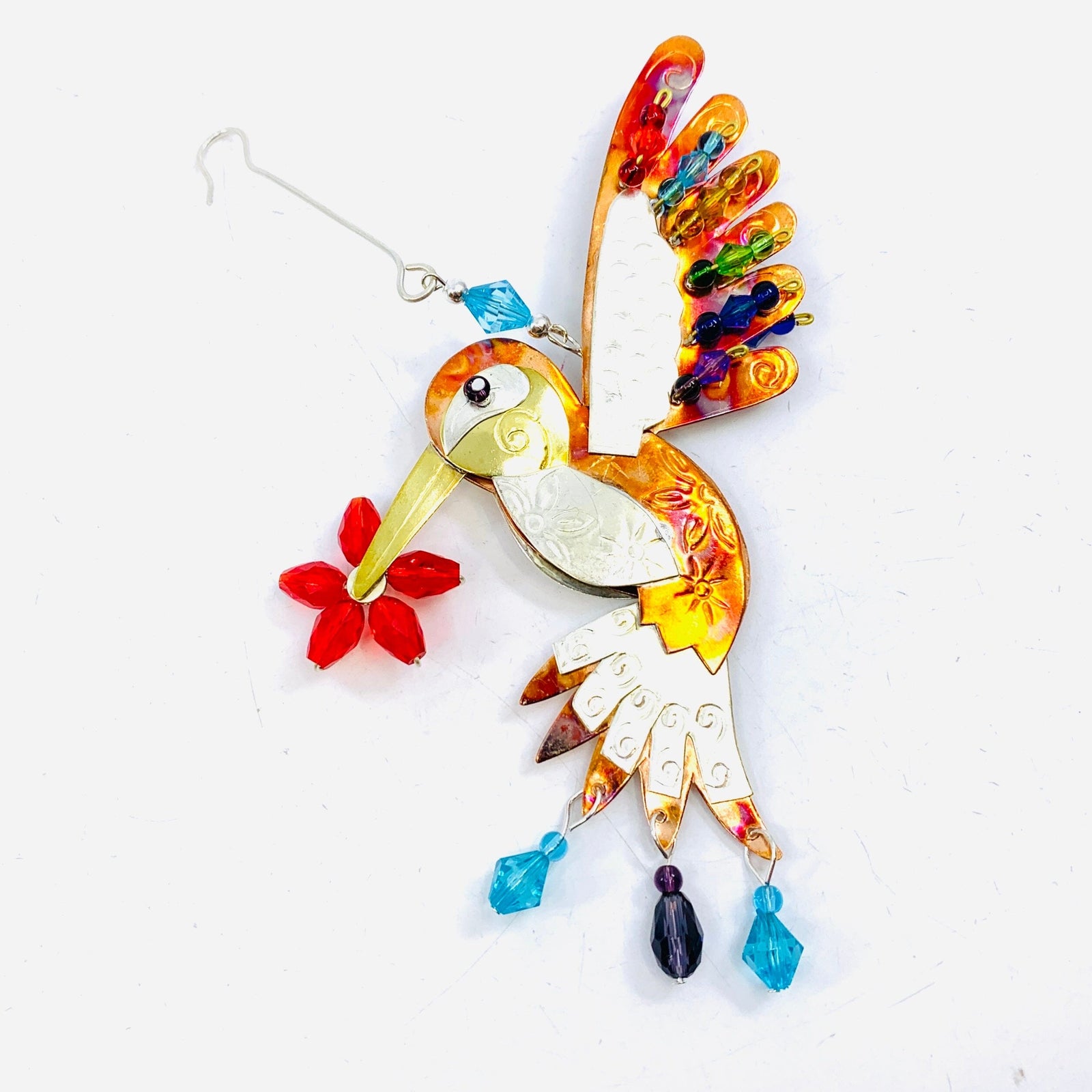 Mixed Metal Ornament, Hummingbird 3 Ornament Pilgrim Imports 