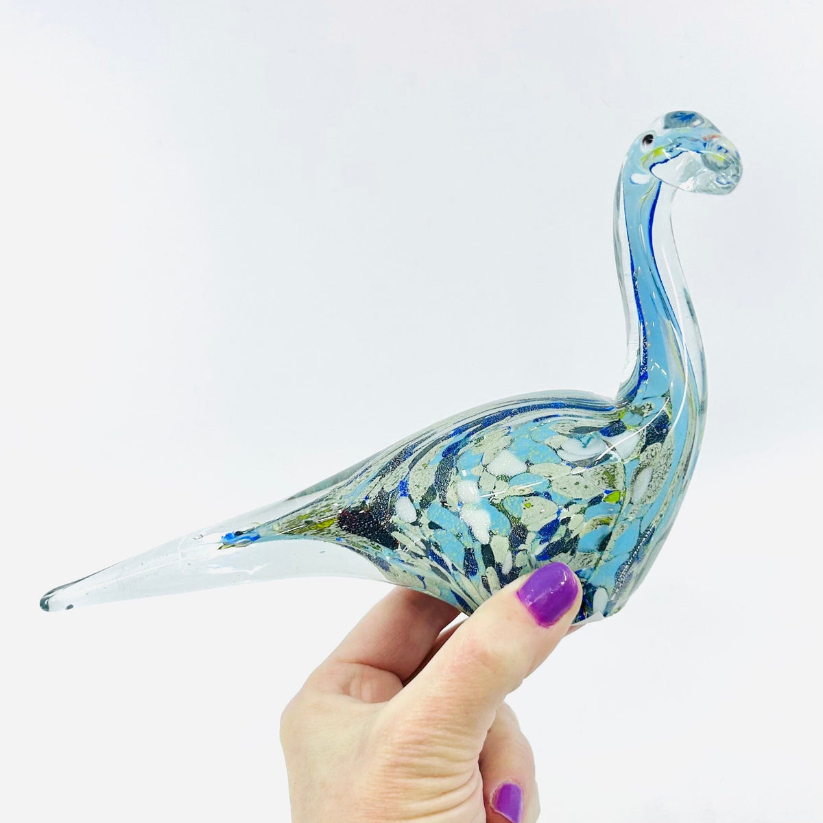 Glass Dinosaur Statue Decor Chesapeake Bay 