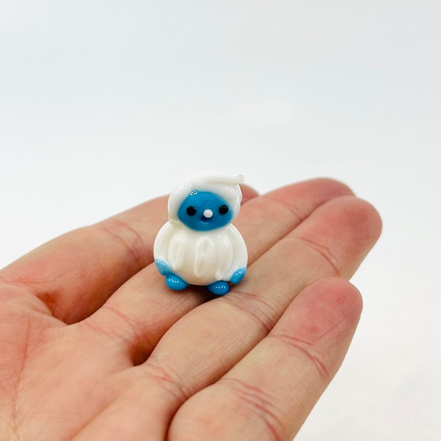 Glass Baby Yeti Miniature - 