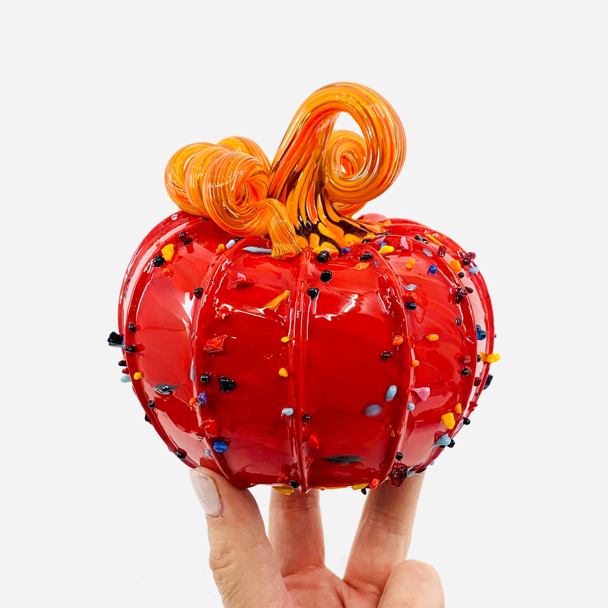 Daily Pumpkin 3779 Squat Gabby Luke Adams Glass Blowing Studio 