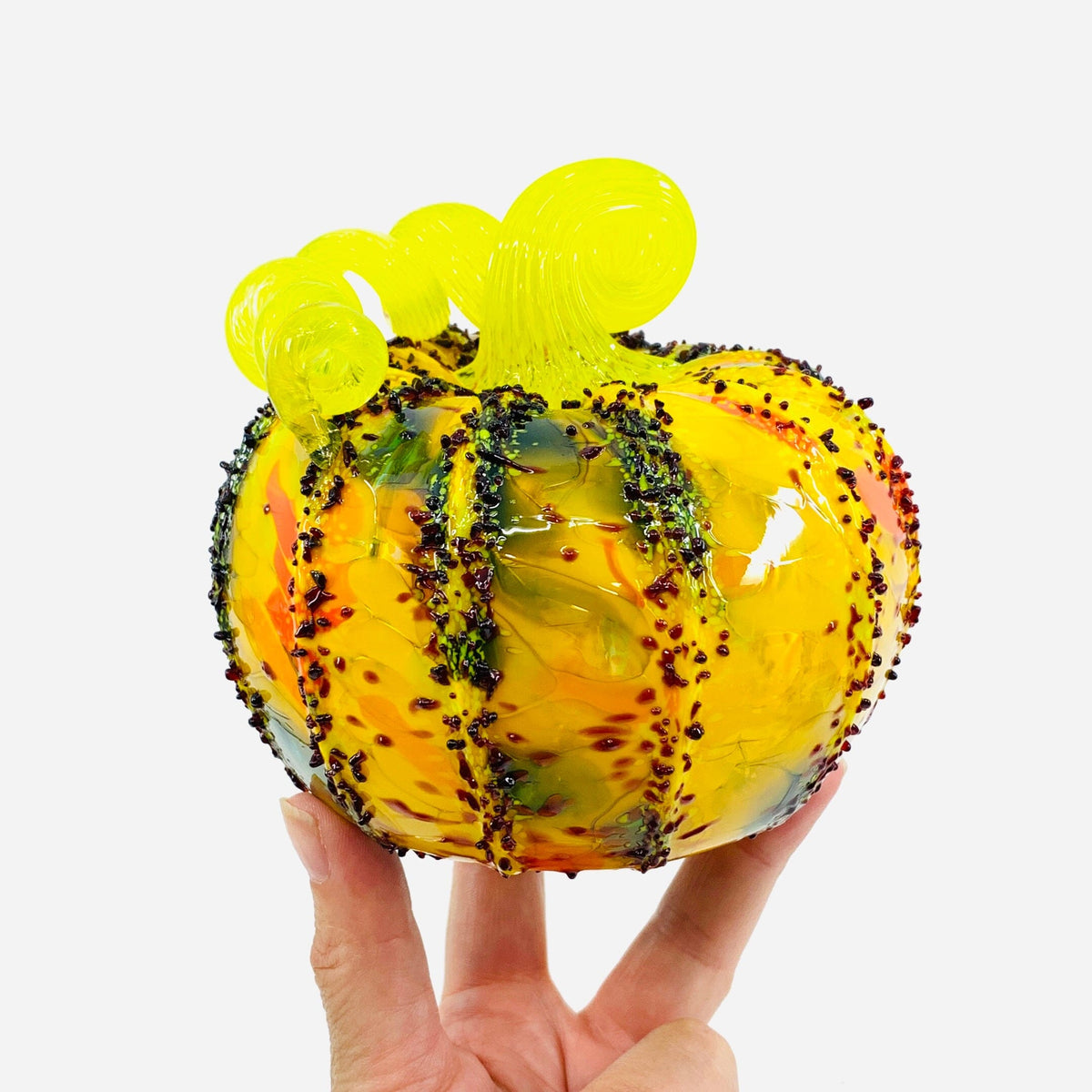 Daily Pumpkin 3111 Fall Squat Gabby Luke Adams Glass Blowing Studio 