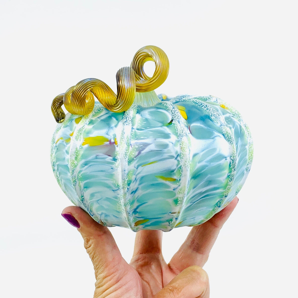 Robin's Egg Pumpkin Inspo Luke Adams Glass Blowing Studio 