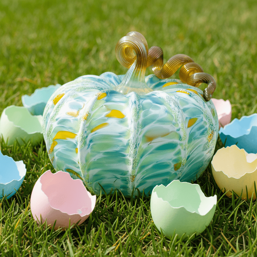 Robin's Egg Pumpkin Inspo Luke Adams Glass Blowing Studio 