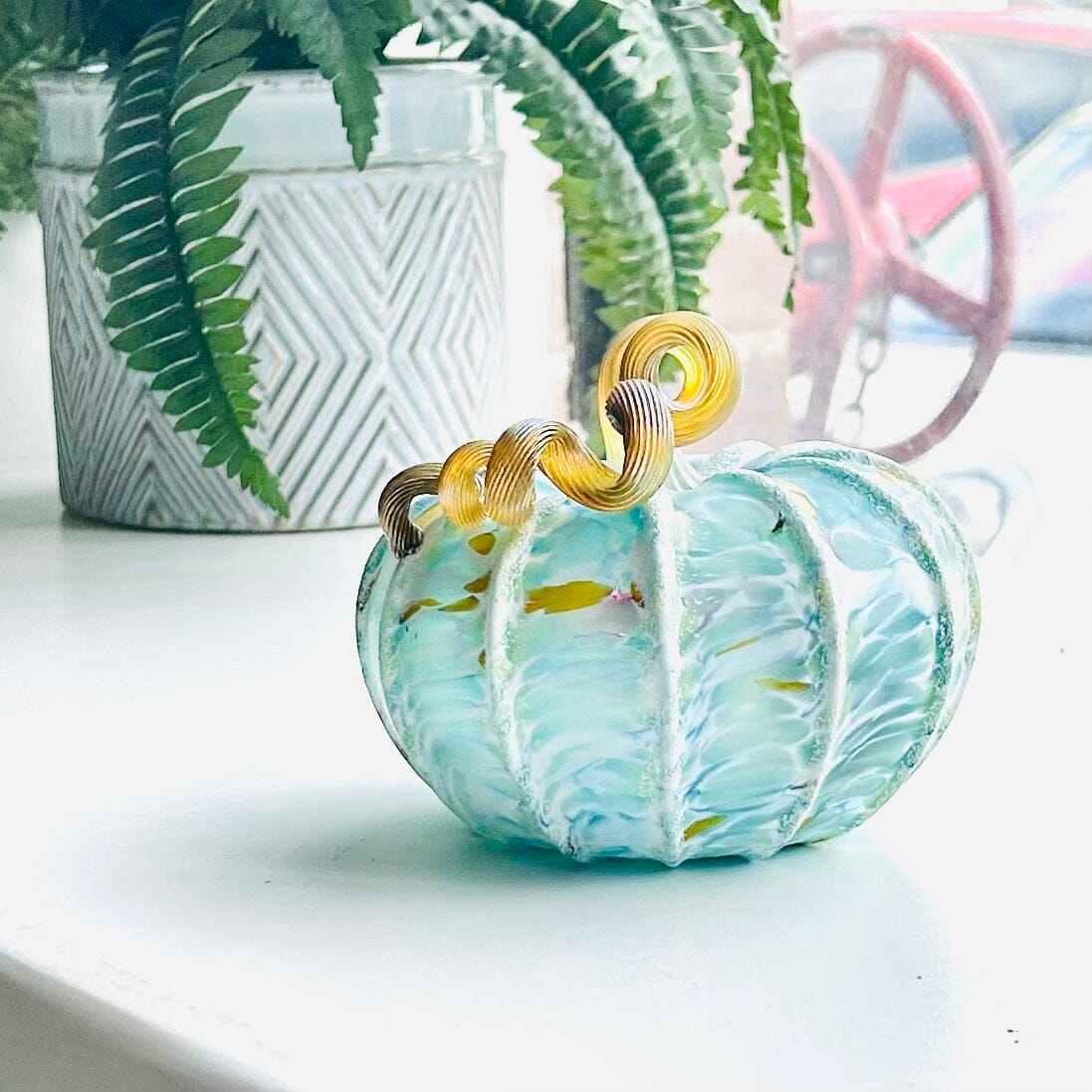 Robin's Egg Pumpkin Inspo Luke Adams Glass Blowing Studio 