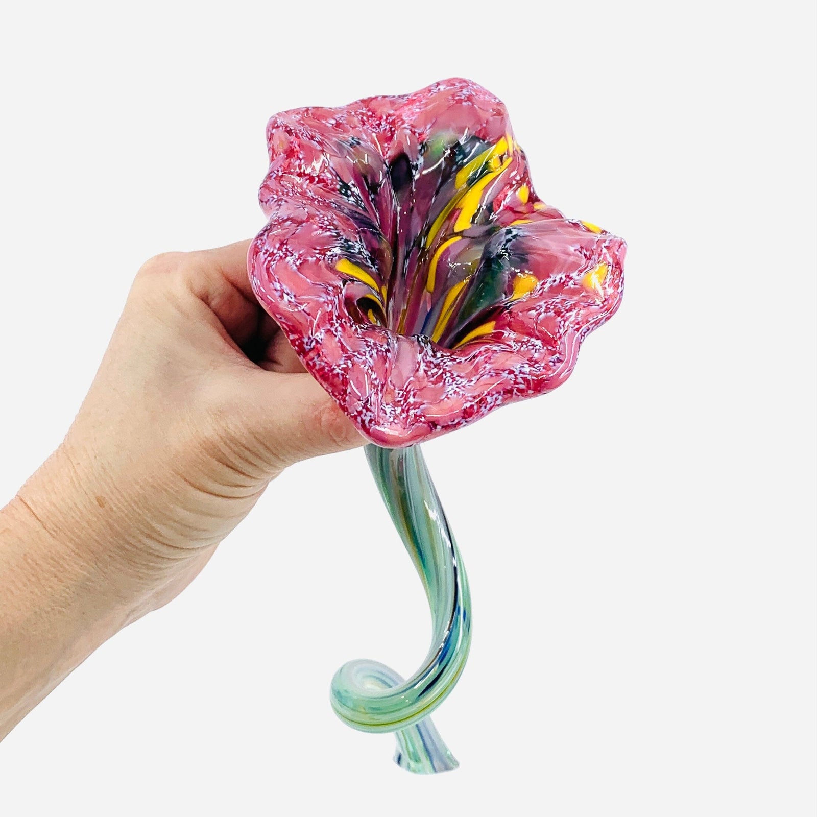 Pulled Glass Flower 45 Decor Luke Adams Glass Blowing Studio 