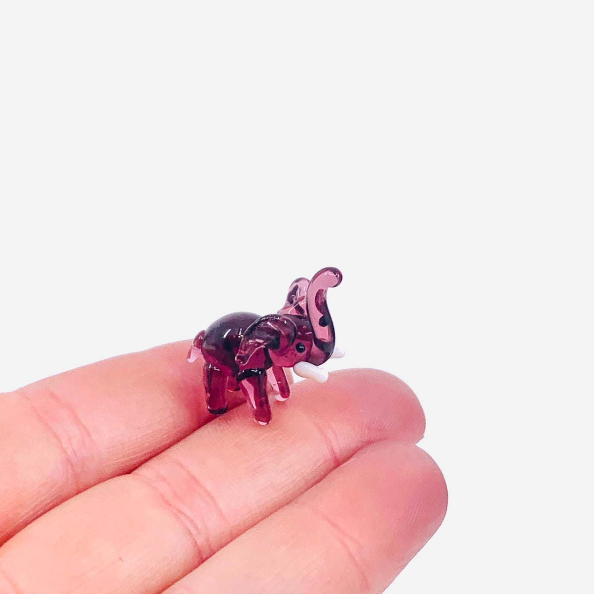 Tiny Glass Elephant 349