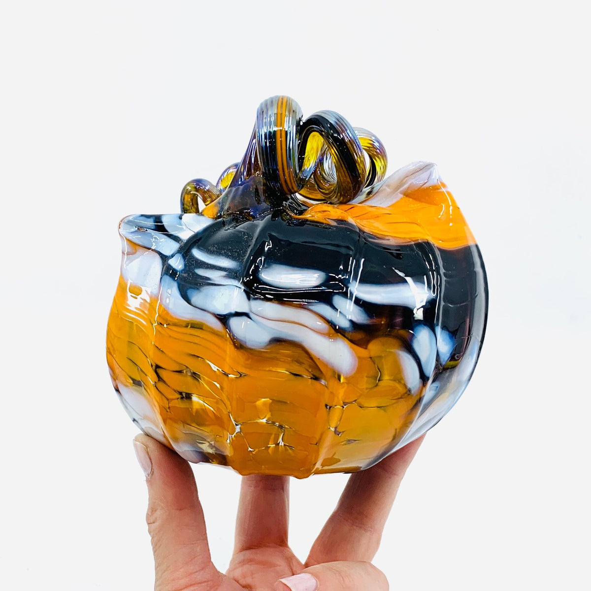 Daily Pumpkin 865 “Oops” Catkin Gabby Luke Adams Glass Blowing Studio 