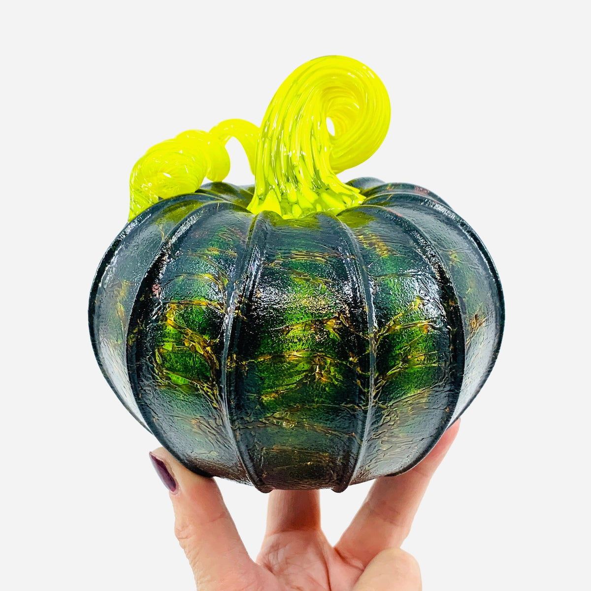 Daily Pumpkin 3886 Fall Squat Gabby Luke Adams Glass Blowing Studio 
