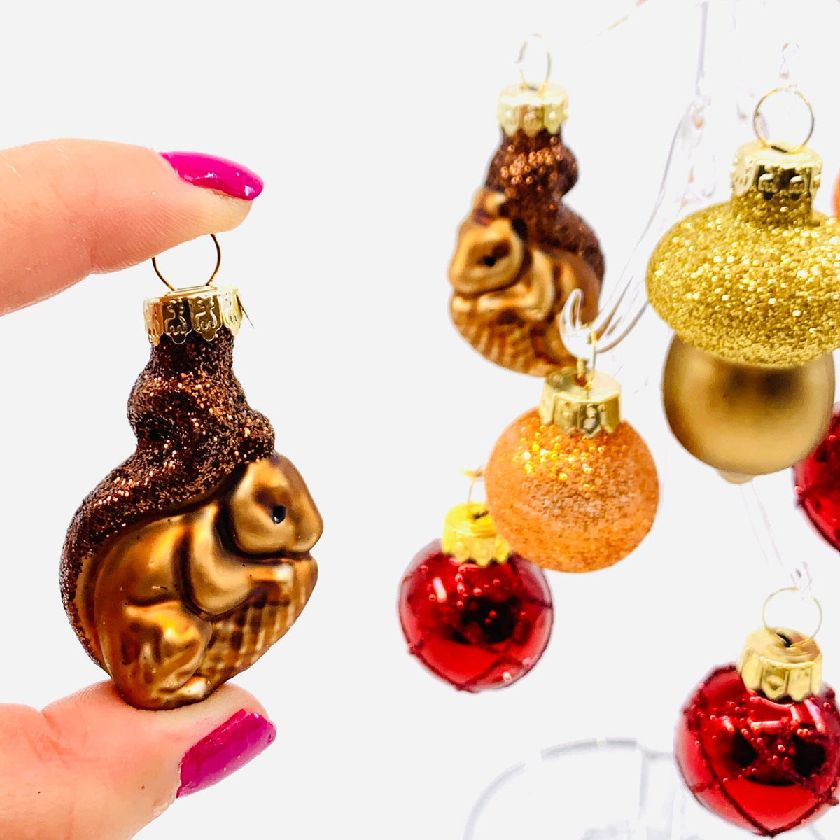Nuts For Fall Glass Tree 28 Decor GANZ 