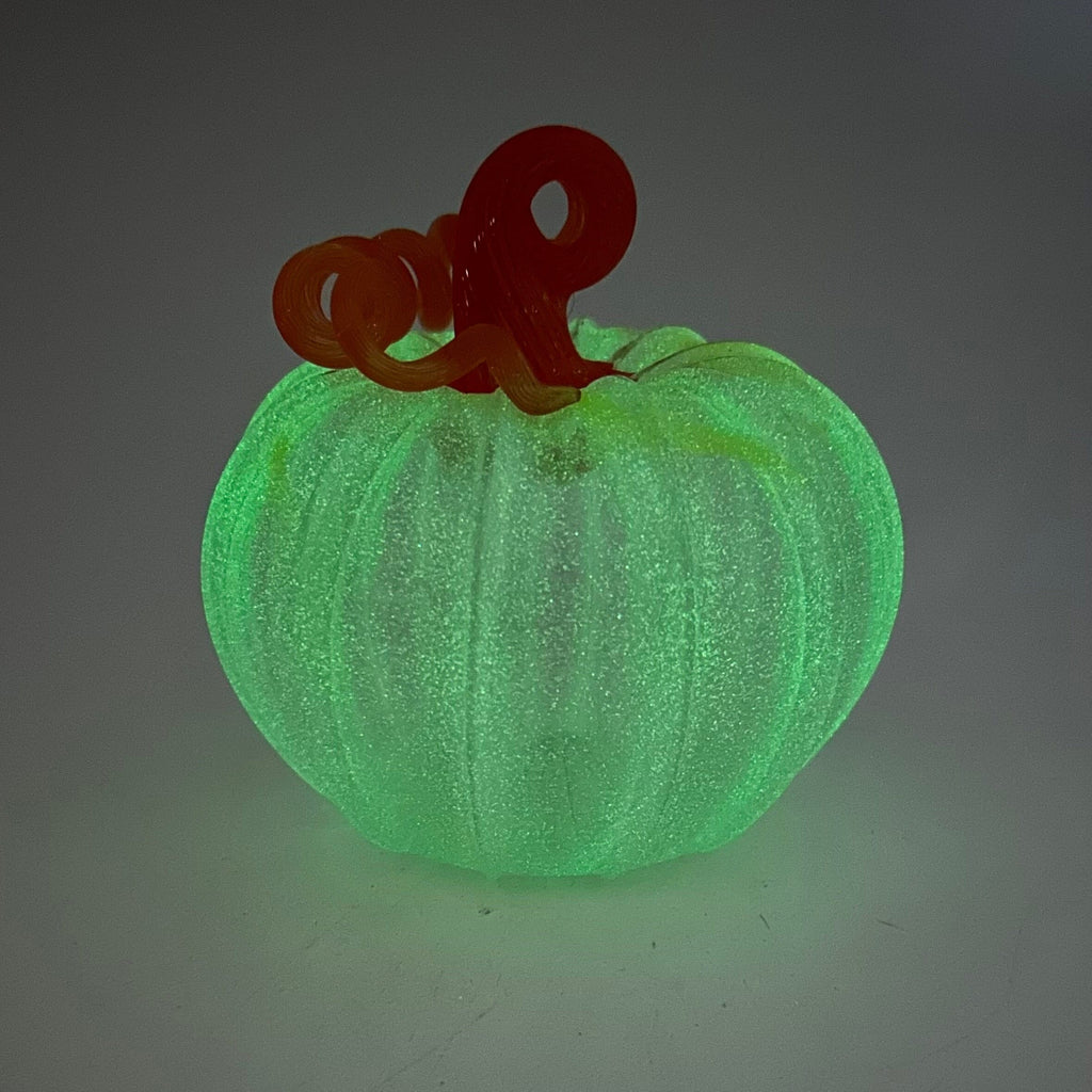 Daily Glow Pumpkin 3779 Fall Squat - Luke Adams Glass Blowing Studio Daily Glow Pumpkin 3779 Fall Squat - Luke Adams Glass Blowing Studio