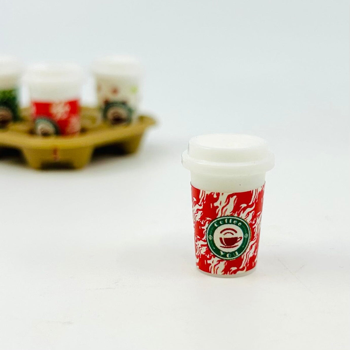 Tiny To Go Coffee Cup, Red Miniature - 