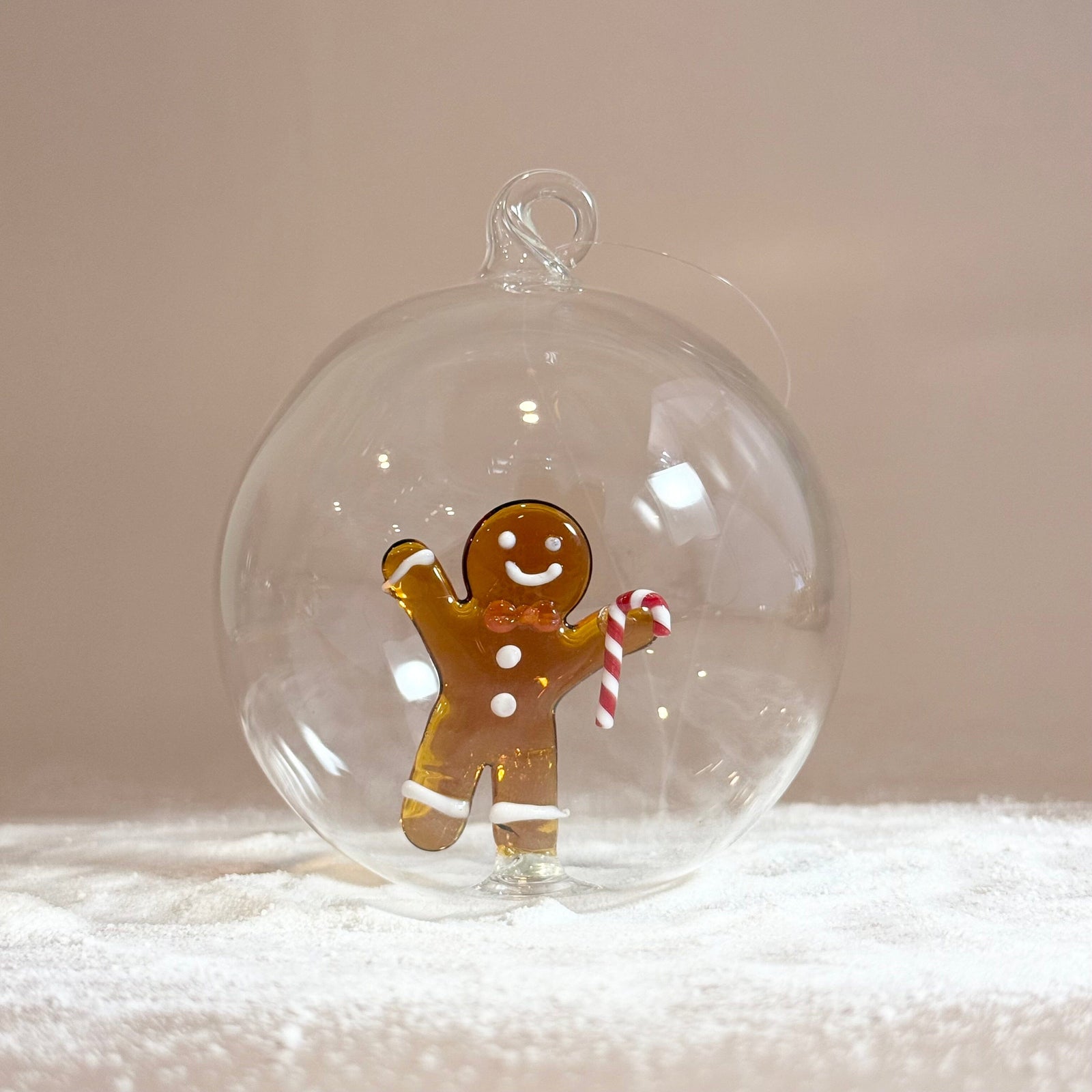 Glass Icon Ornament, Cane Gingerbread ICHENDORF 