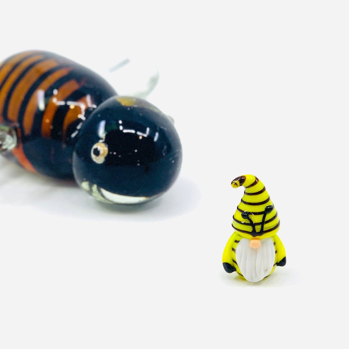 Glass Worker Bee Gnomes Miniature Alex 