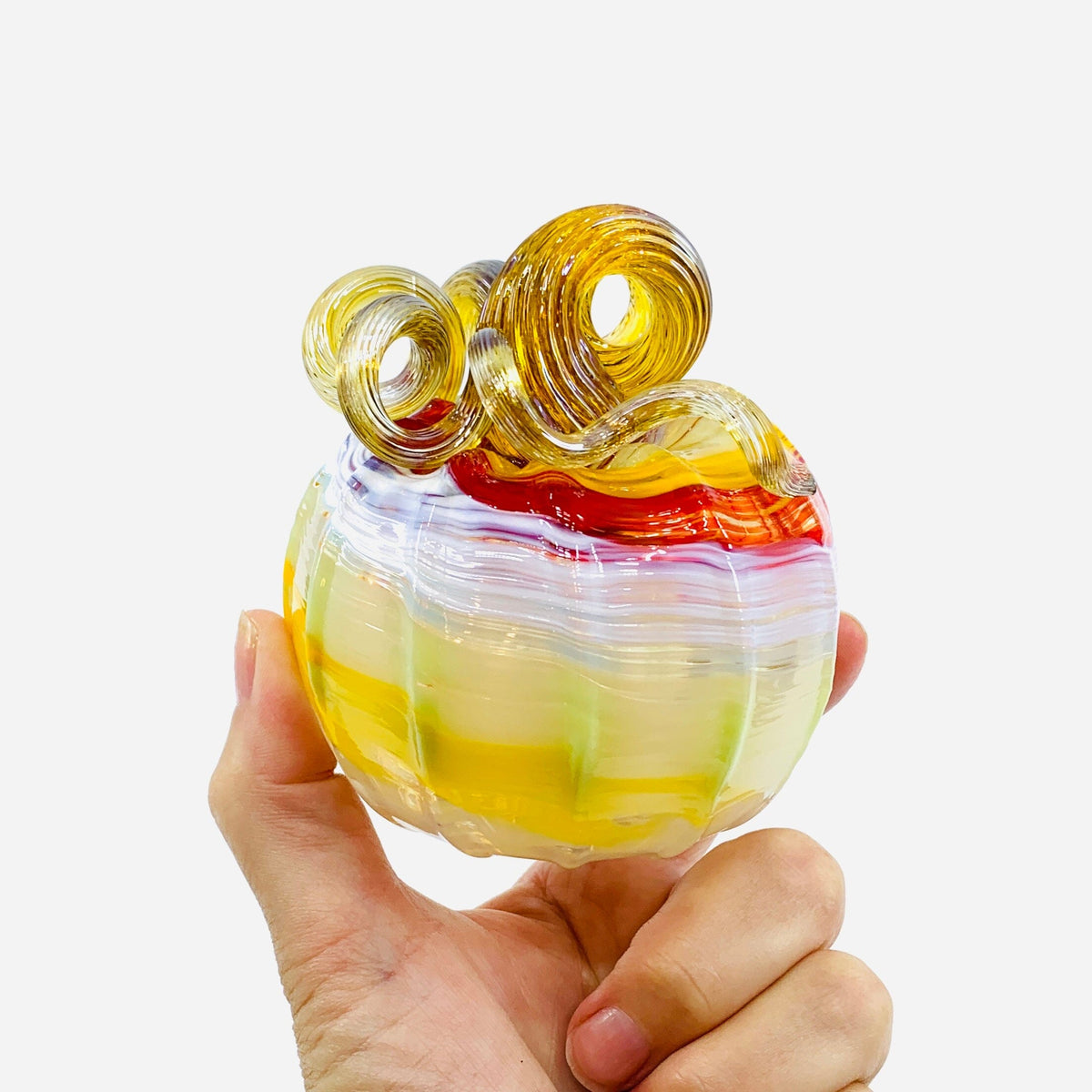 Daily Pumpkin 2857 Mini Gabby Luke Adams Glass Blowing Studio 