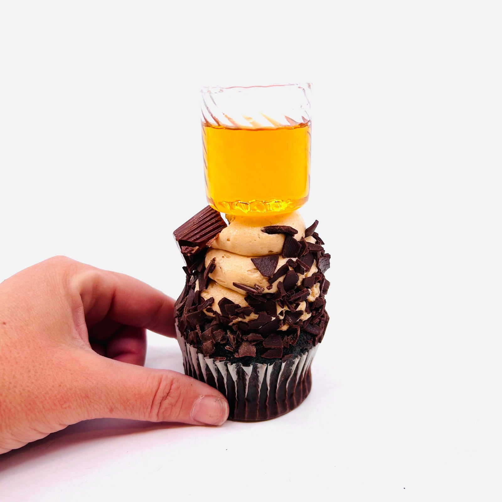 Hand Blown Cupcake Shot Glass Two's Company 