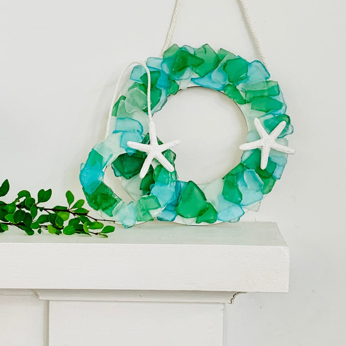 Sea Glass Wreath Ornament Chesapeake Bay 