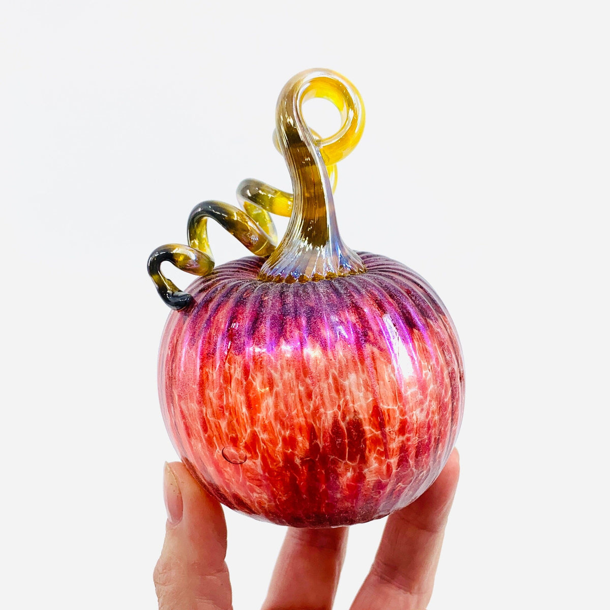 Daily Pumpkin 1338 Mini Daily Pumpkin Luke Adams Glass Blowing Studio 