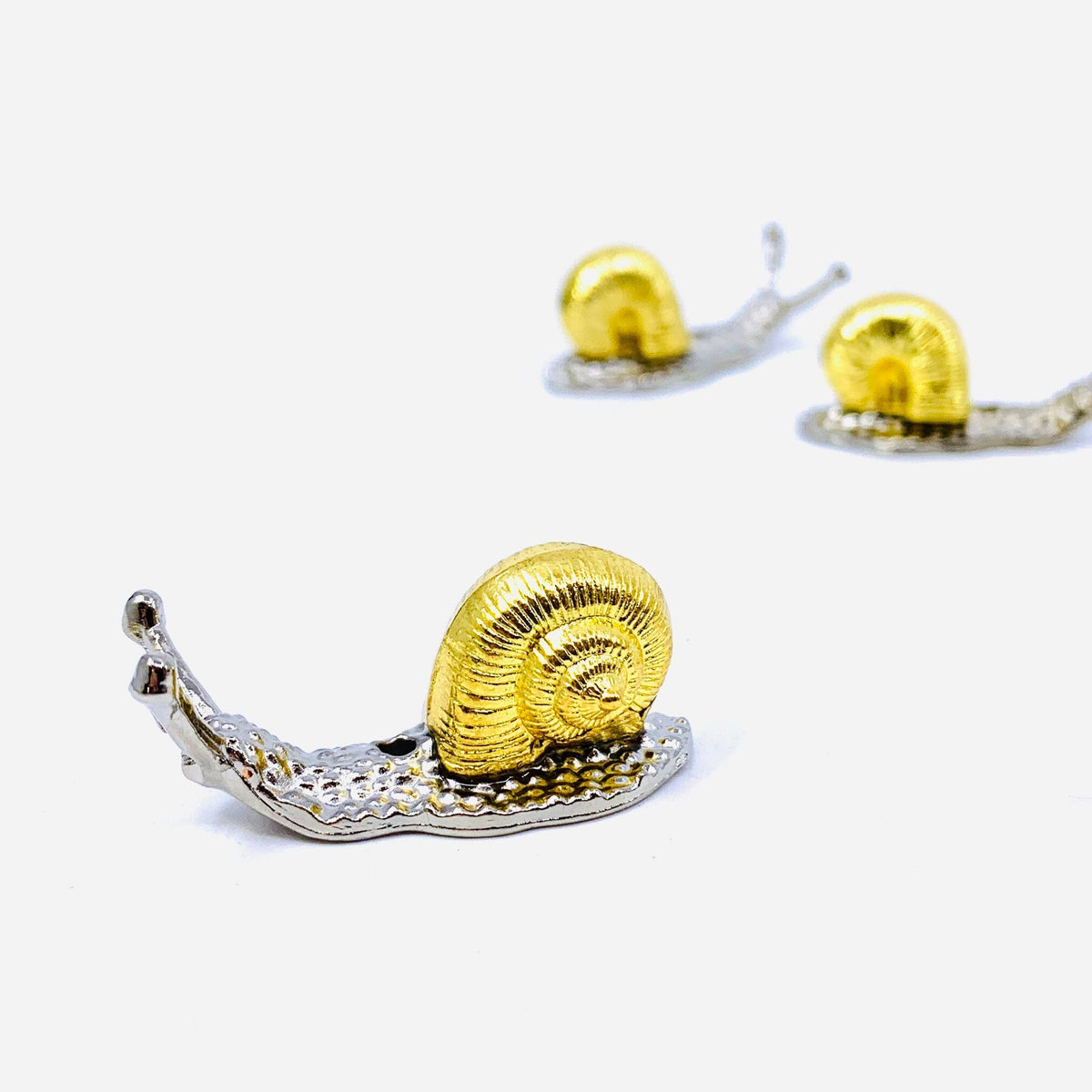 Tiny Pet Garden Mixed Metal Snail Miniature - 