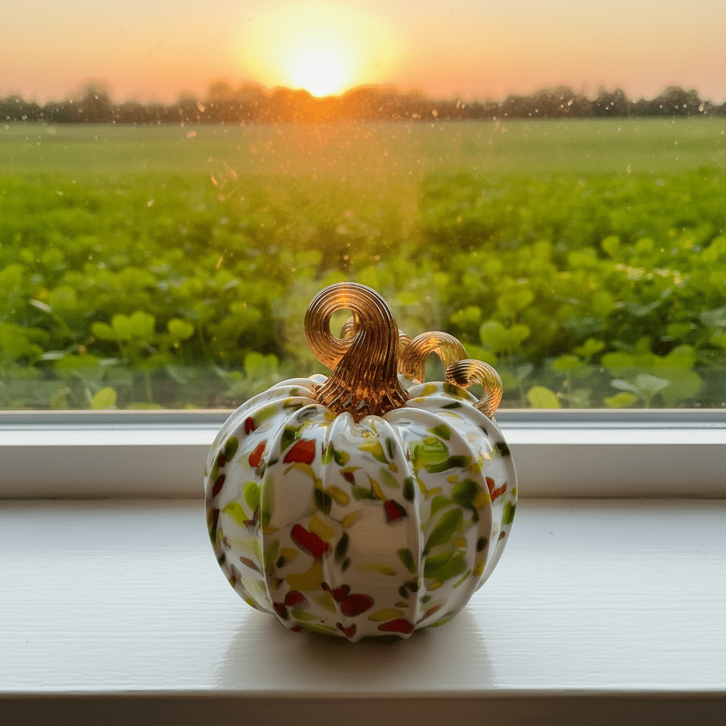 Celtic Solstice, The Giving Pumpkin Inspo Luke Adams Glass Blowing Studio 