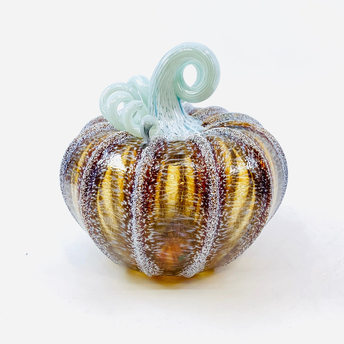 Daily Pumpkin 1666 Holiday Snowfall Squat Gabby Luke Adams Glass Blowing Studio 