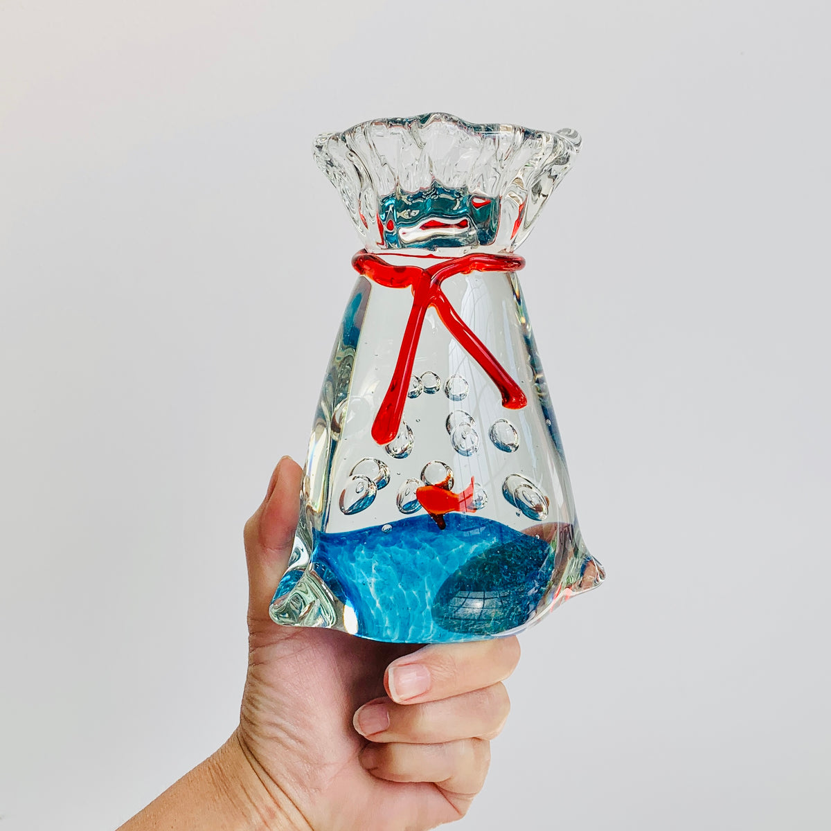 Goldfish in a Bag Paperweight