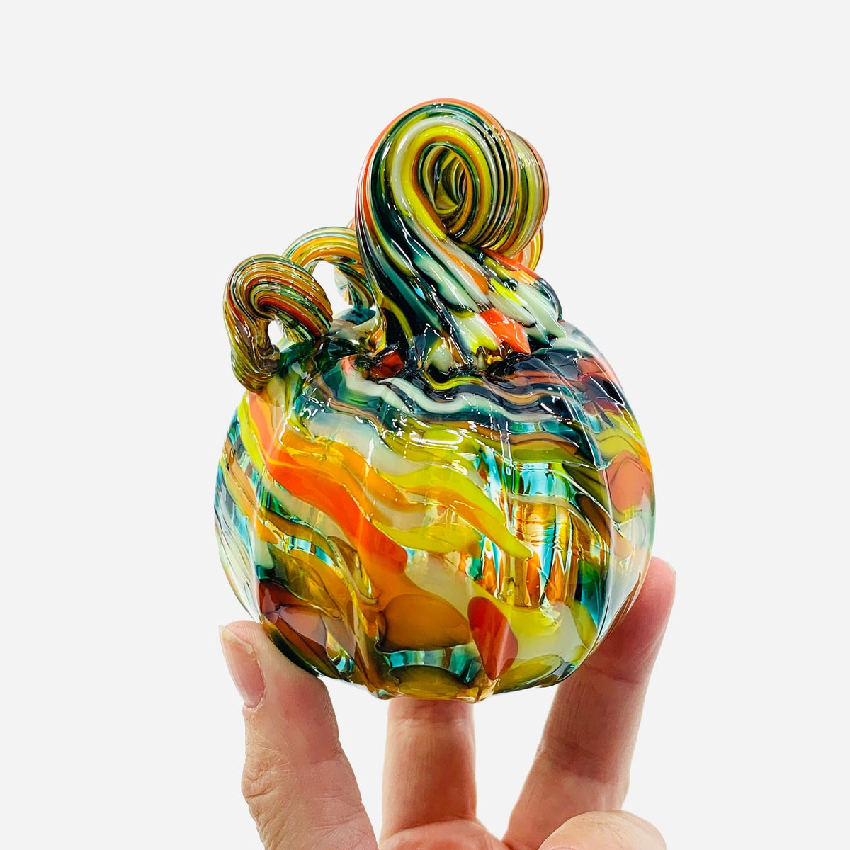 Daily Pumpkin 3761 Mini Gabby Luke Adams Glass Blowing Studio 
