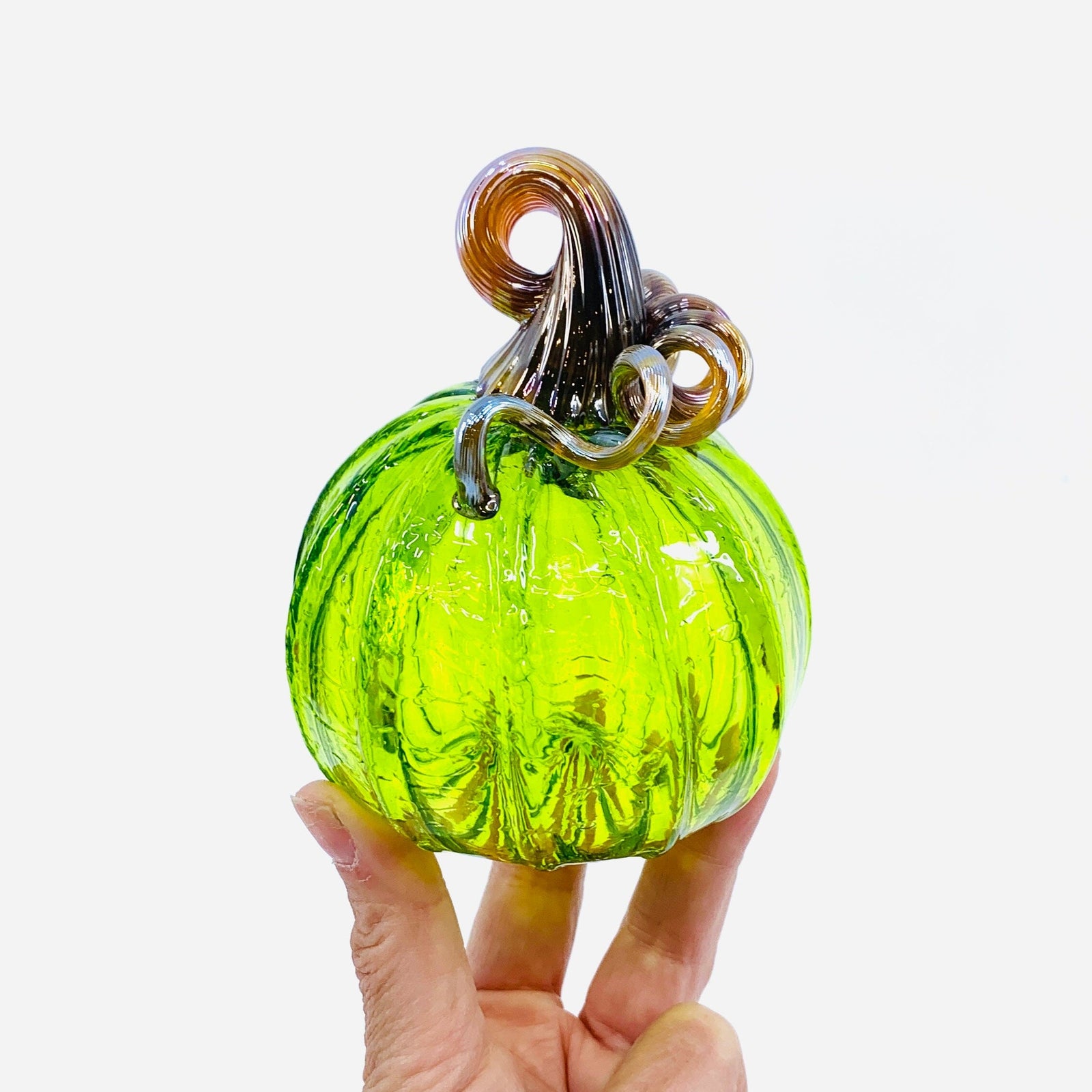 Daily Pumpkin 1297 Practice Mini Gabby Luke Adams Glass Blowing Studio 