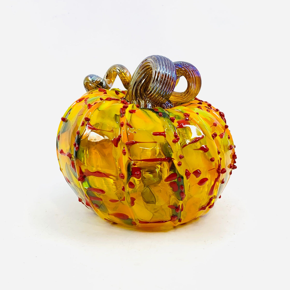 Daily Pumpkin 1041 “Oops” Squat Gabby Luke Adams Glass Blowing Studio 