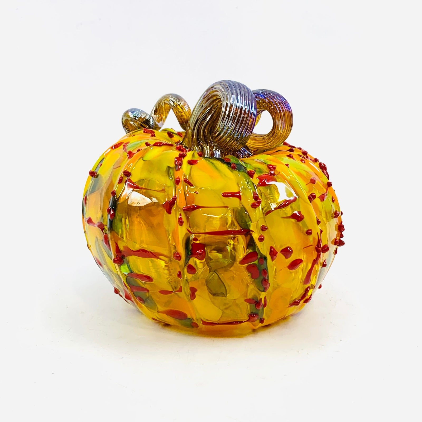 Daily Pumpkin 1041 “Oops” Squat Gabby Luke Adams Glass Blowing Studio 