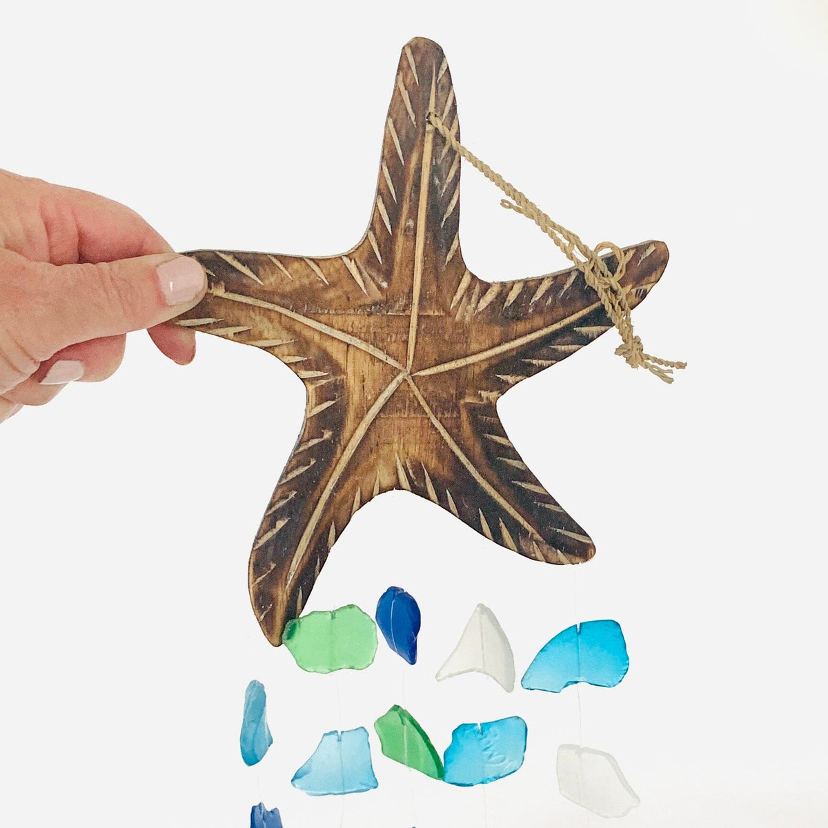 Sea Glass Sea Star Wind Chime Chesapeake Bay 
