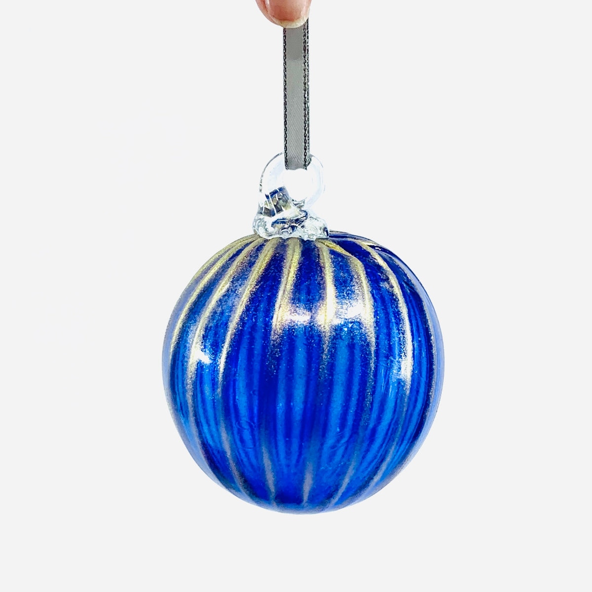 Cobalt Shimmer Ornament