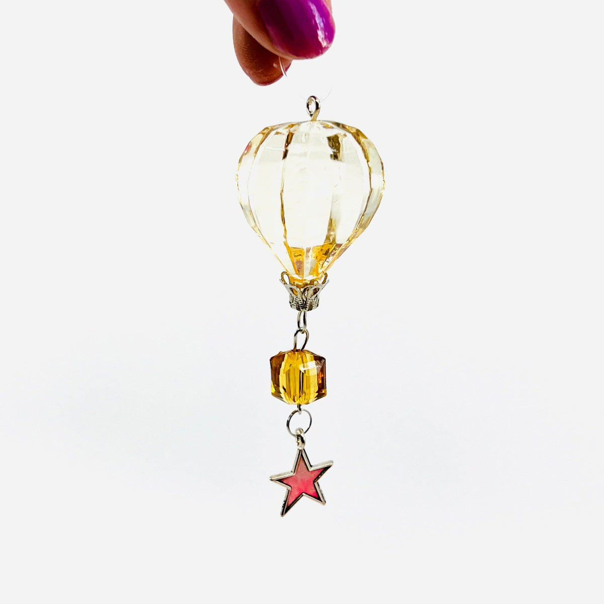Mini Charm Balloon Crystal Ornament, Gold Ornament GANZ 