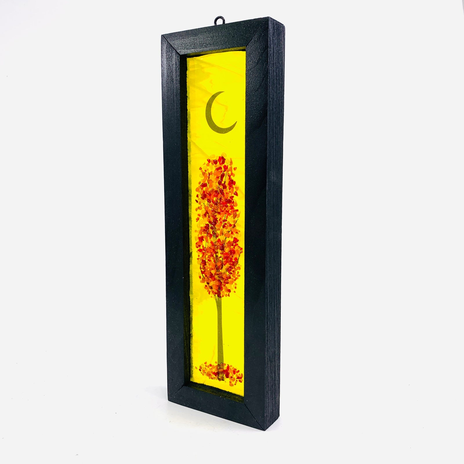 Fused Glass Crescent Moon Shadow Box 2 Decor Glimmer Glass Gifts 
