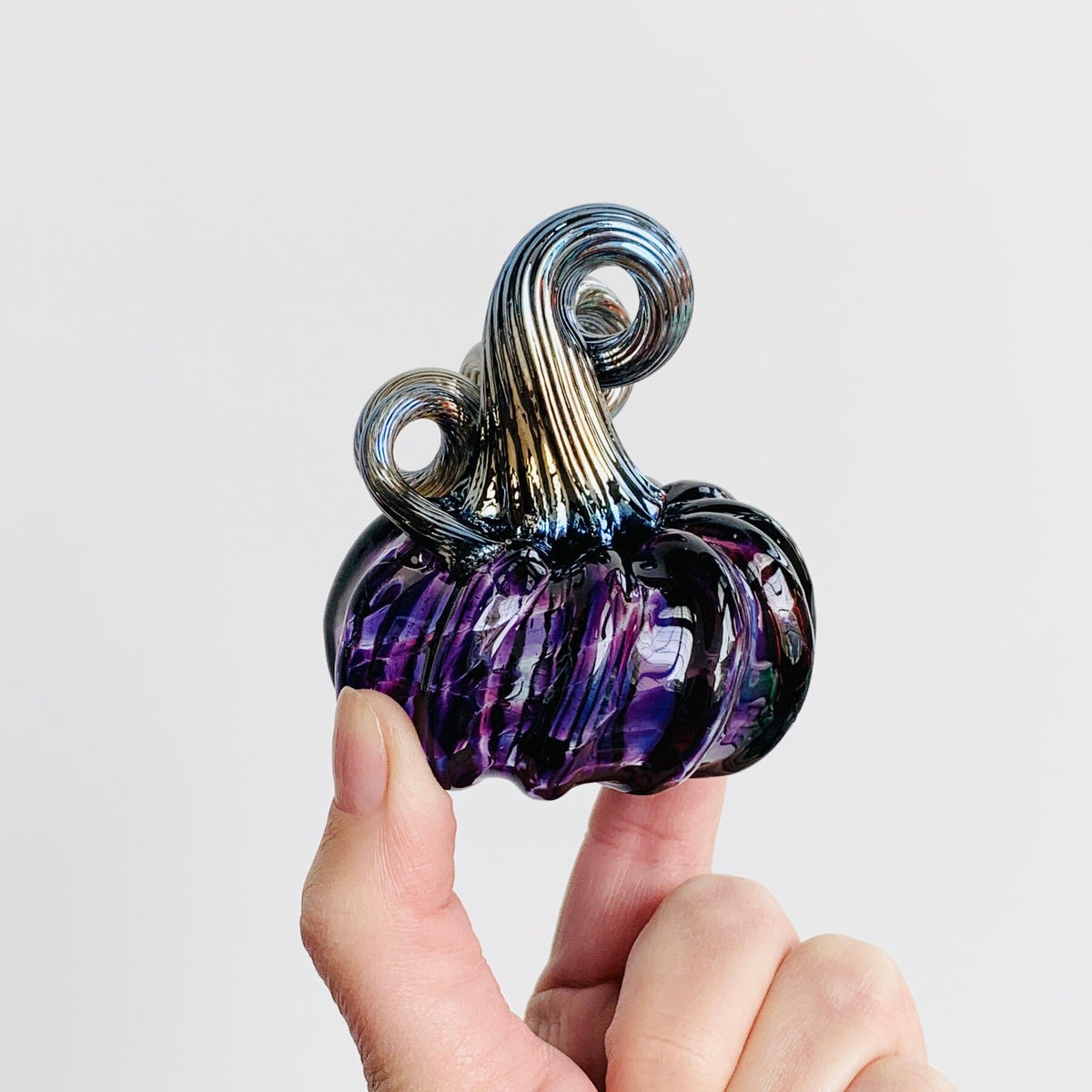Daily Pumpkin 1324 Mini Paperweight Daily Pumpkin Luke Adams Glass Blowing Studio 
