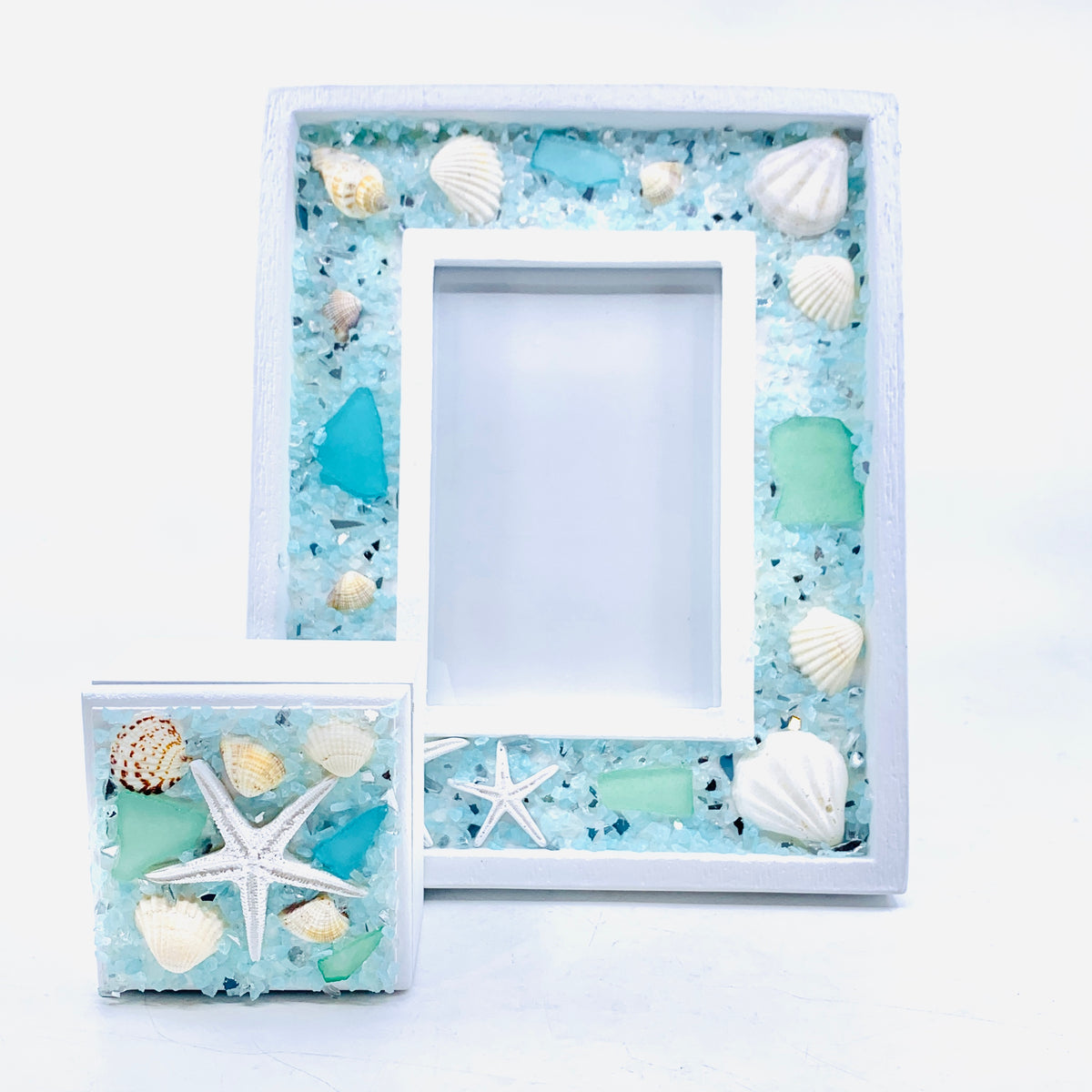 Sea Glass Trinket Box