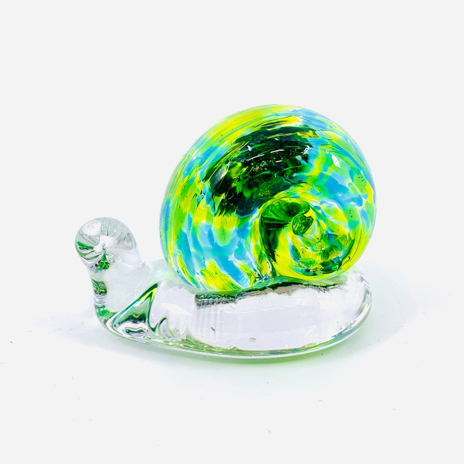 Glass Snail, Lime Miniature Henrietta Glass 