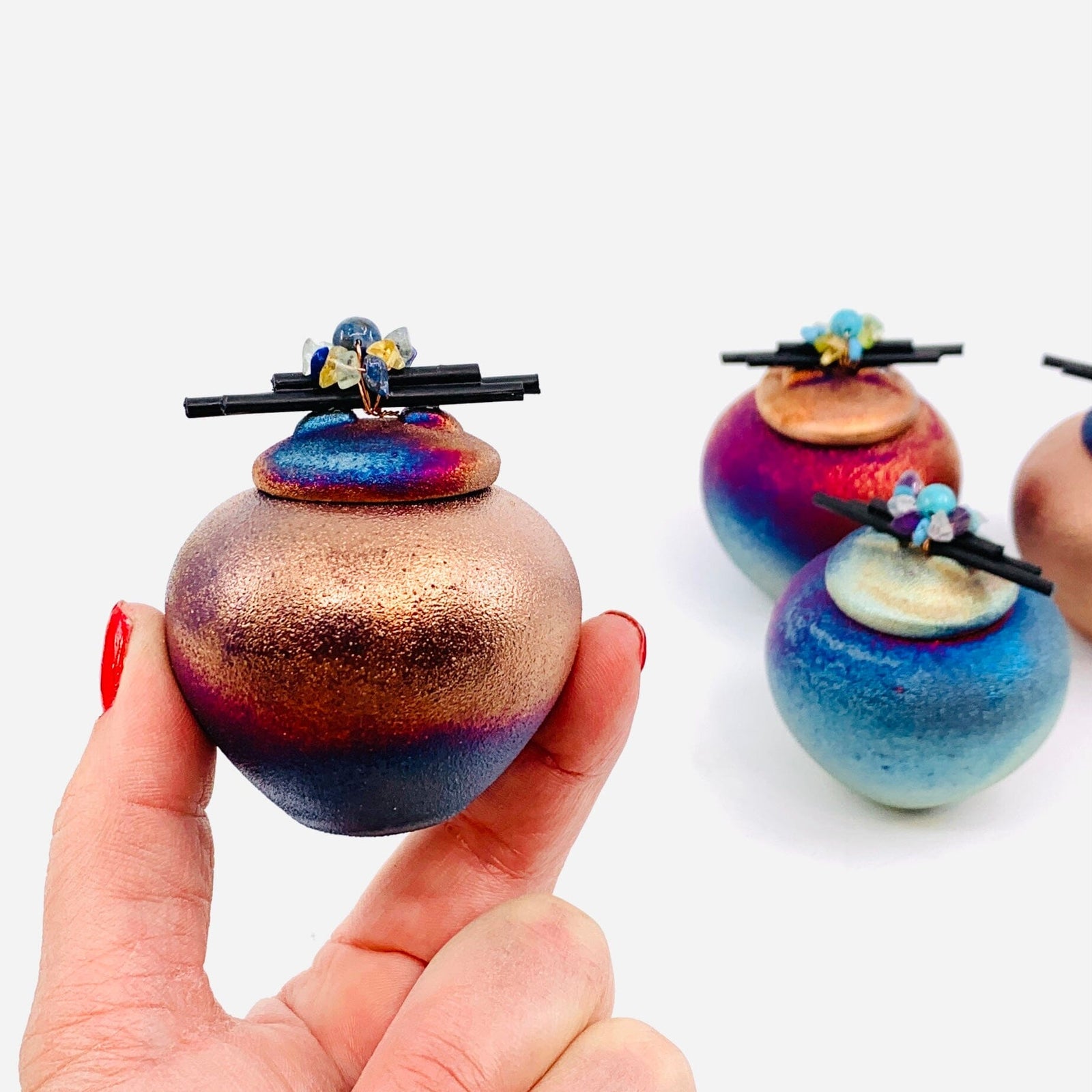 Raku Dreamcatcher Jar Home Decor Joy Crafters INC 