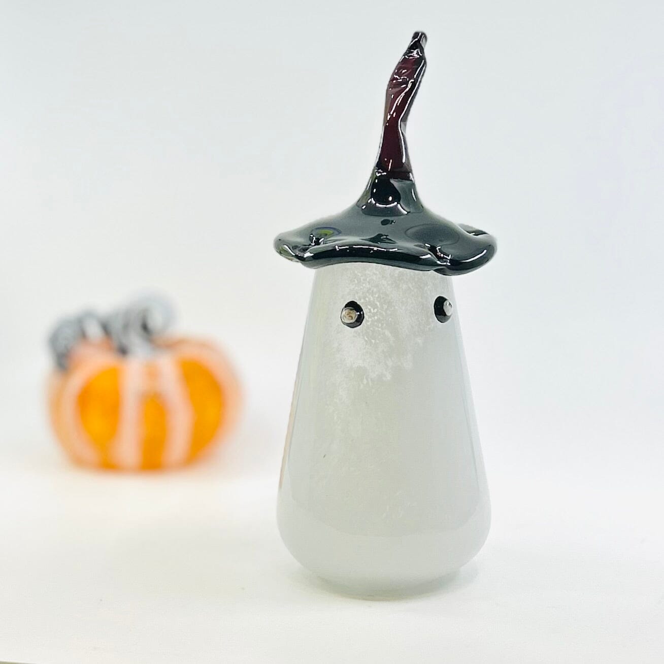 Large Hand Blown Glass Ghost Diamond Star 