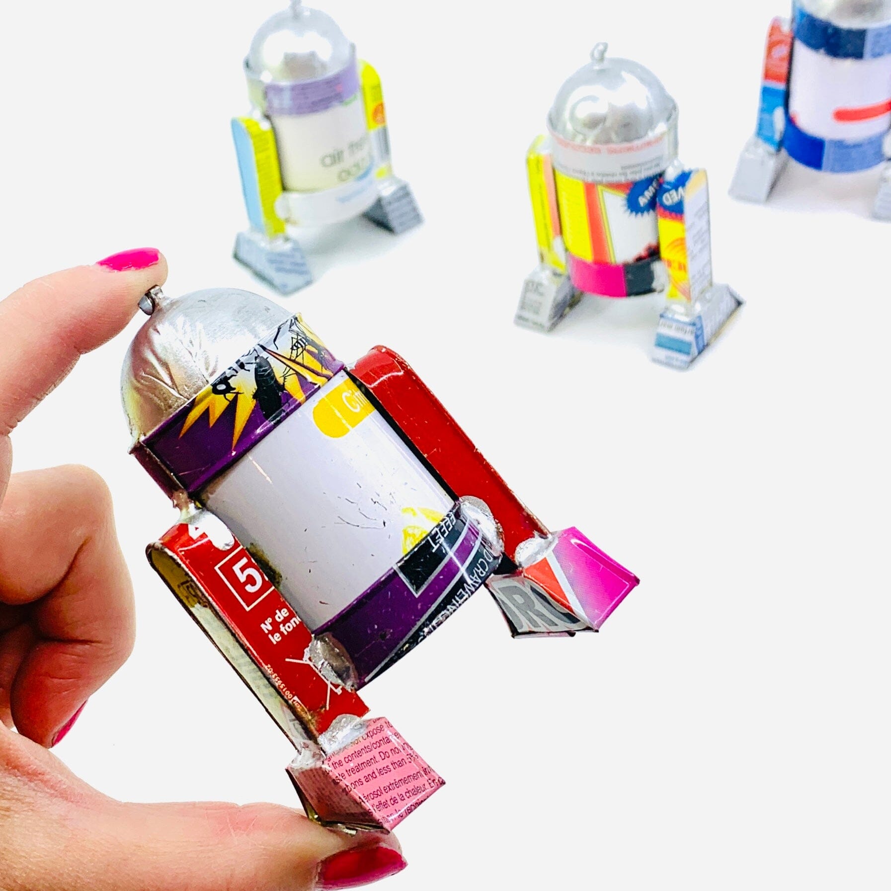 Hanging Recycled Tin Robot Miniature East Africa Co. 