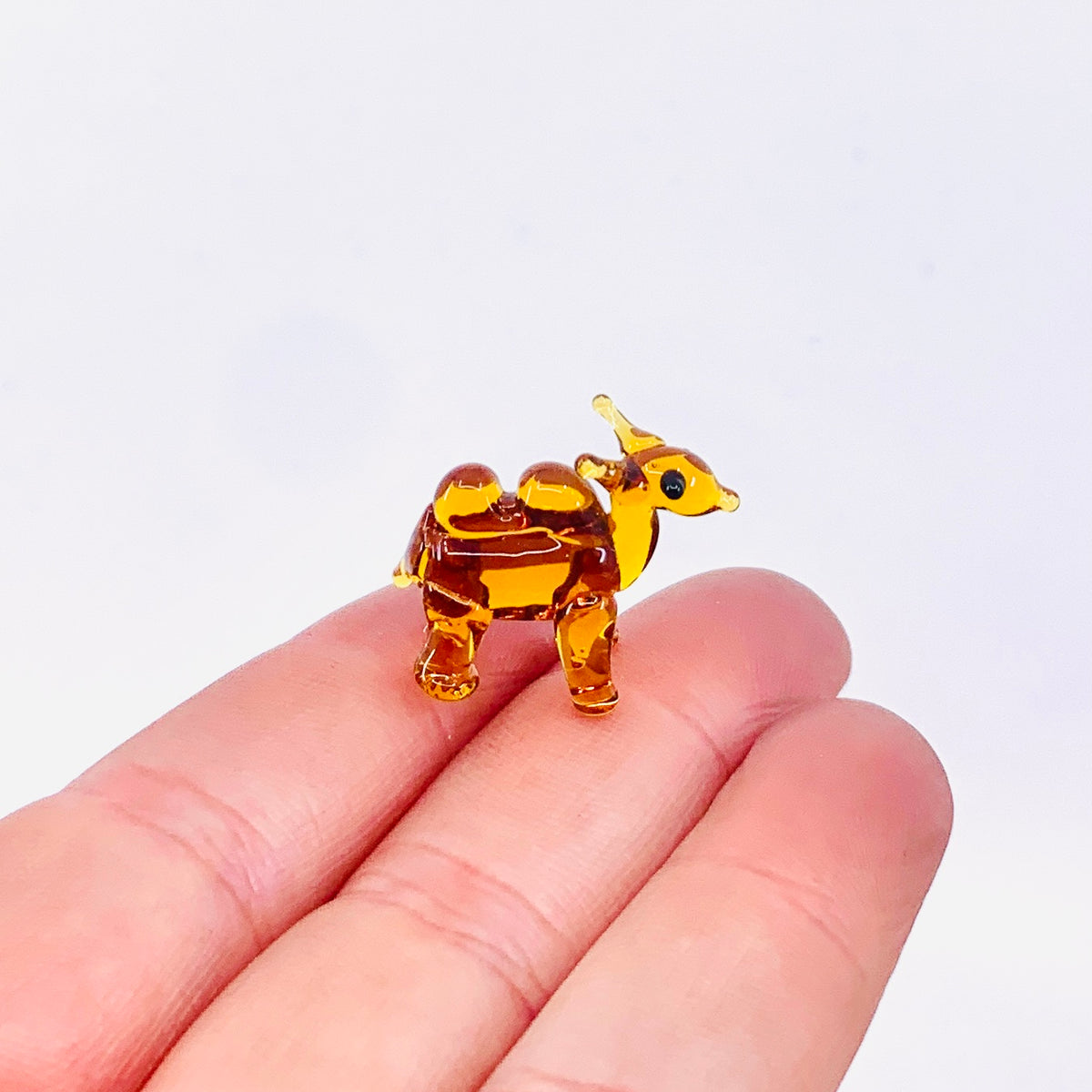 Tiny Glass Camel 348