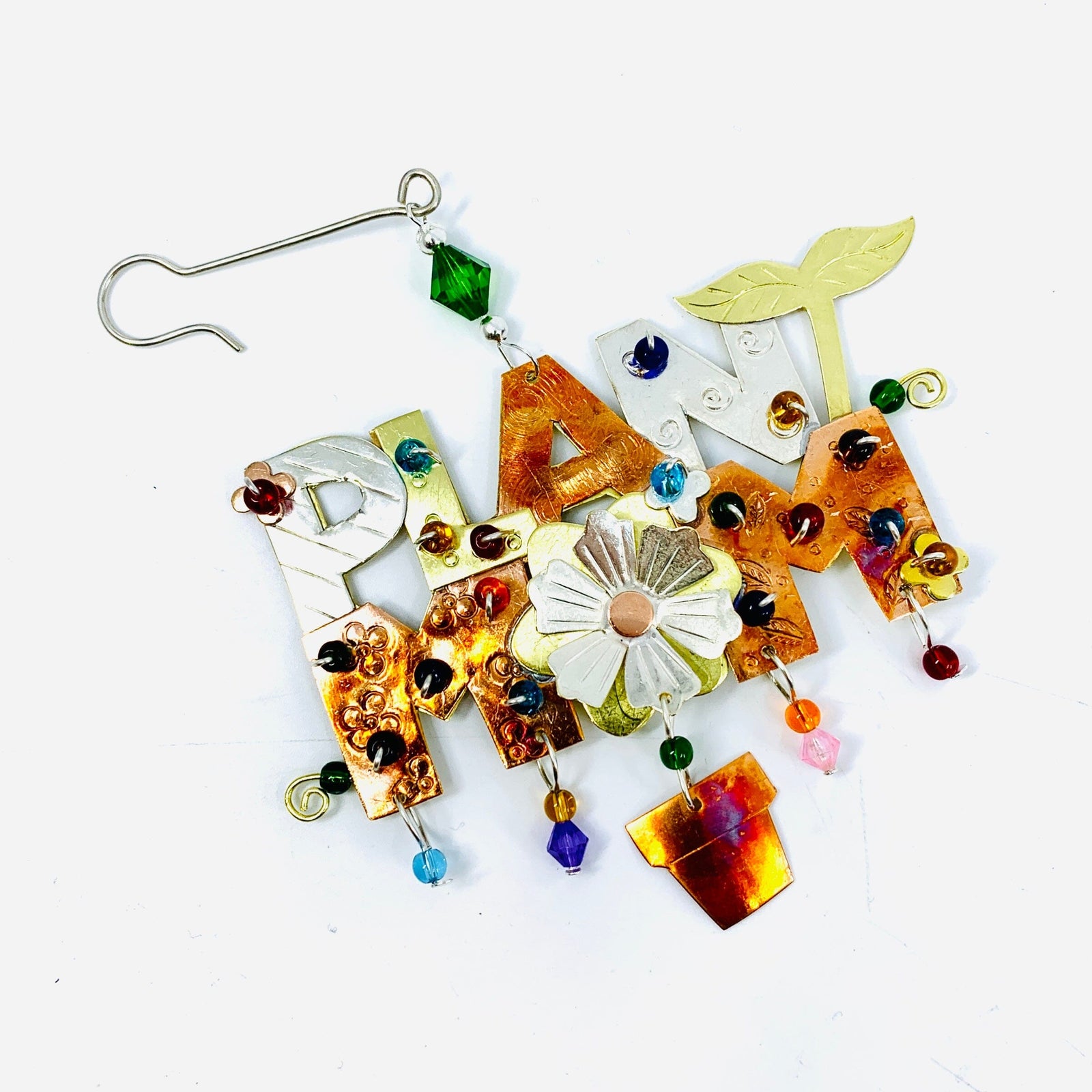 Mixed Metal Ornament, Plant Mom Miniature Pilgrim Imports 