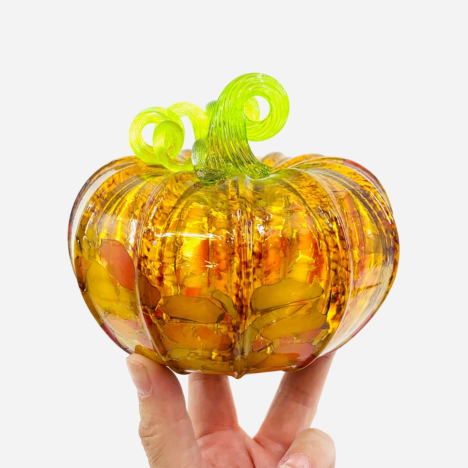 Daily Pumpkin 3558 Fall Squat Gabby Luke Adams Glass Blowing Studio 