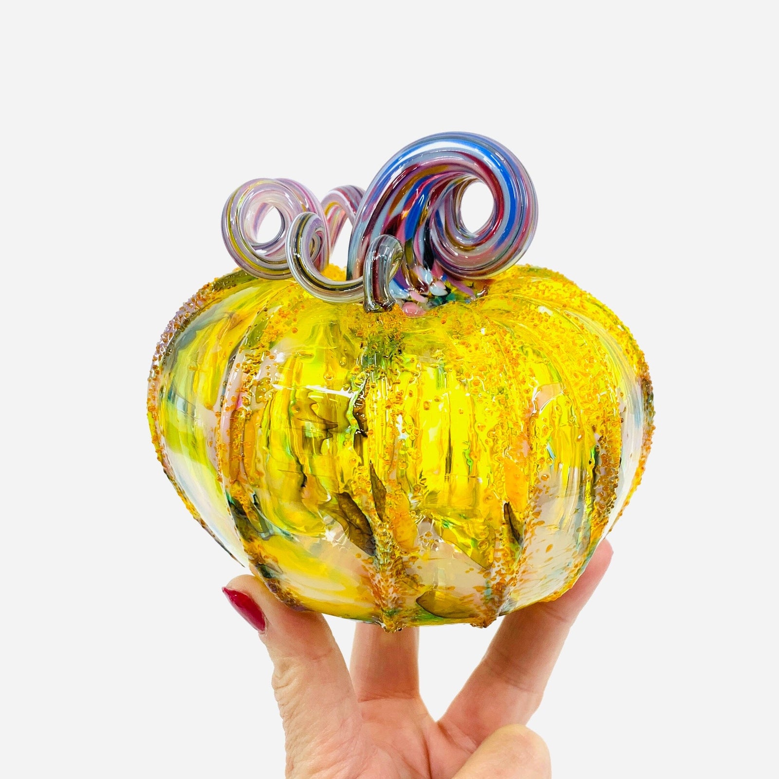 Daily Pumpkin 2595 Squat Gabby Luke Adams Glass Blowing Studio 