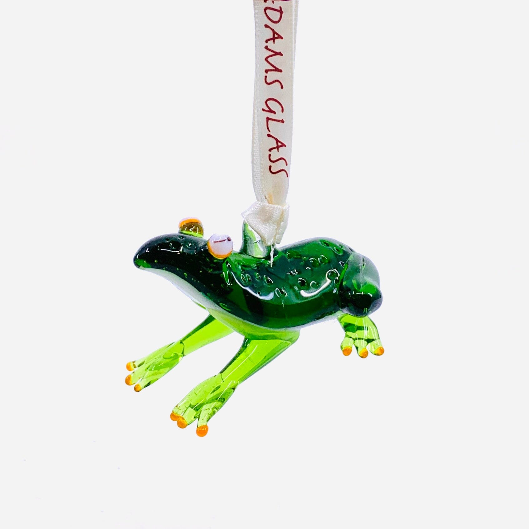 Ribbon Glass Ornament 19, Tree Frog Art Studio 