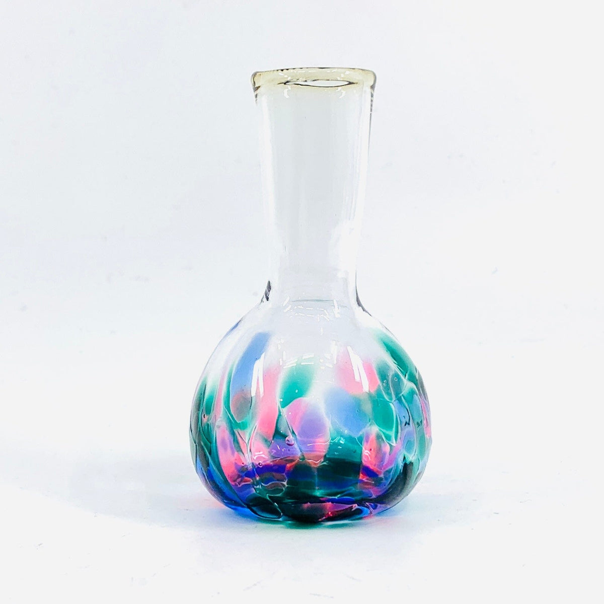 'Mom's Little Dandelion Vase', Artisan Bud Vase - Alfresco Henrietta Glass 