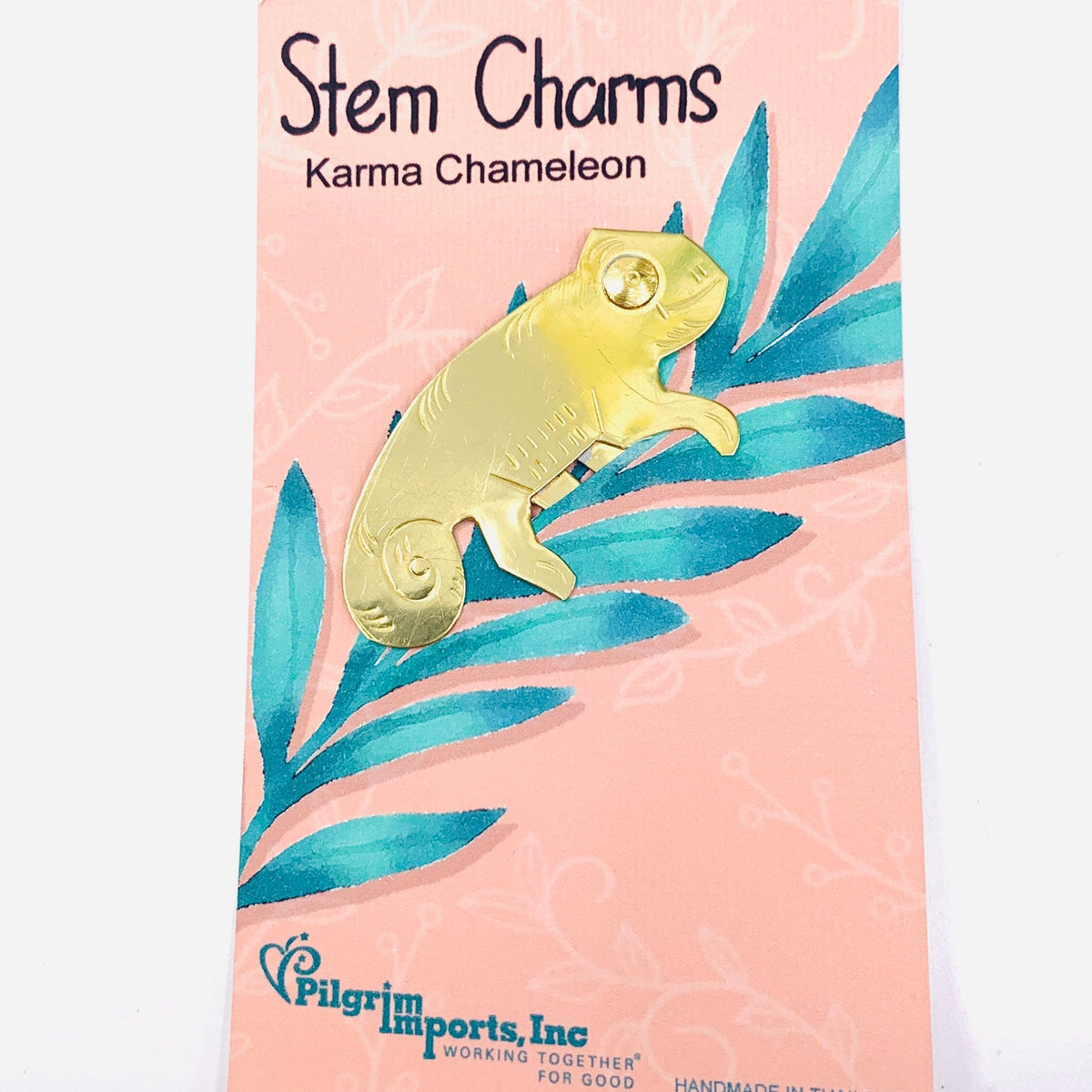 Stem Charms 10, Karma Chameleon Miniature Pilgrim Imports 