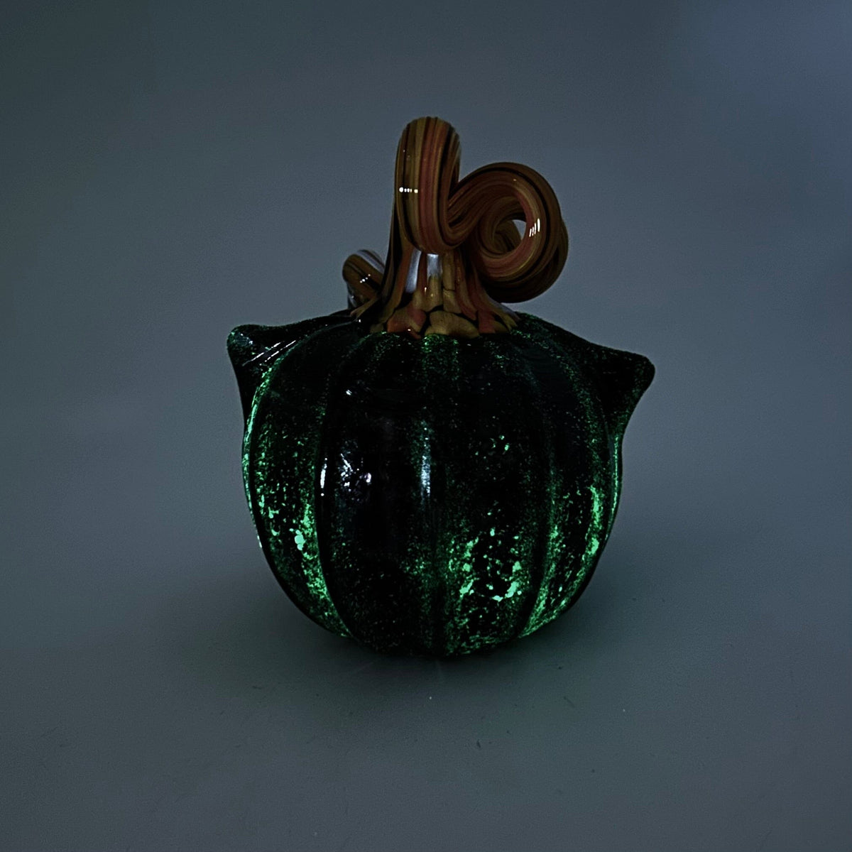 Daily Glow Catkin 1152 Daily Pumpkin Luke Adams Glass Blowing Studio 