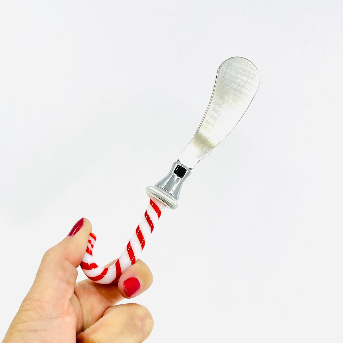 Holiday Glass Spreaders, Candy Cane Decor Creative Co-Op 