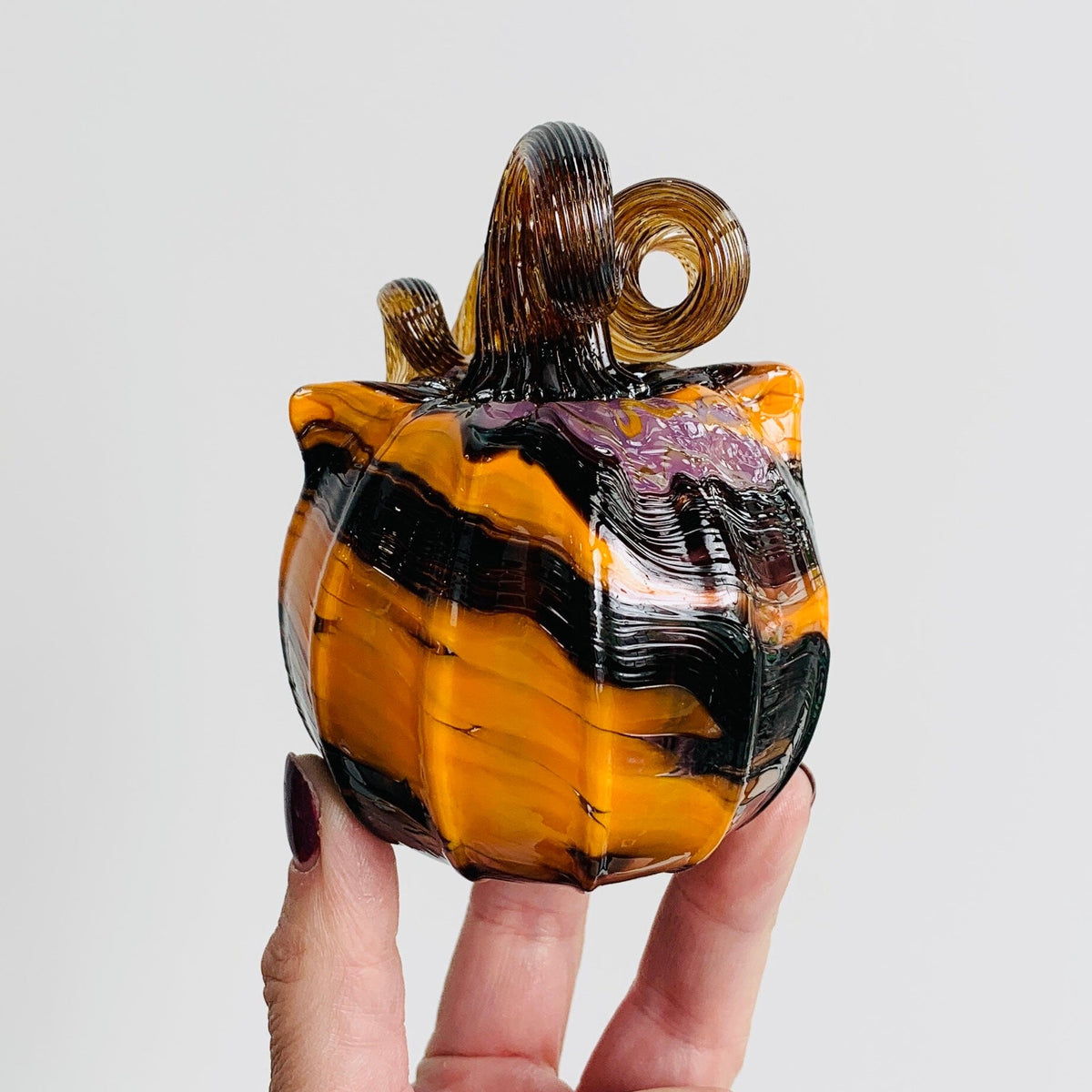 Daily Catkin 1157 Daily Pumpkin Luke Adams Glass Blowing Studio 
