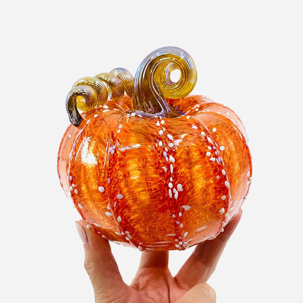 Daily Pumpkin 242 Fall Squat Daily Pumpkin Luke Adams Glass Blowing Studio 